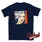 Cargar imagen en el visor de la galería, Naughty Boy T-Shirt - Dominatrix Female Power Clothing Navy / S Shirts
