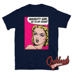 Load image into Gallery viewer, Naughty Girl - Funny Bdsm Femdom T-Shirt Submissive Mdlg Ddlg Daddy Dom Navy / S
