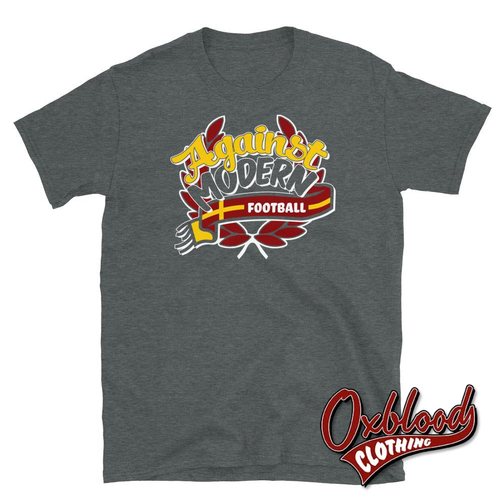 Against Modern Football T-Shirts - Hooligan Clothes Dark Heather / S