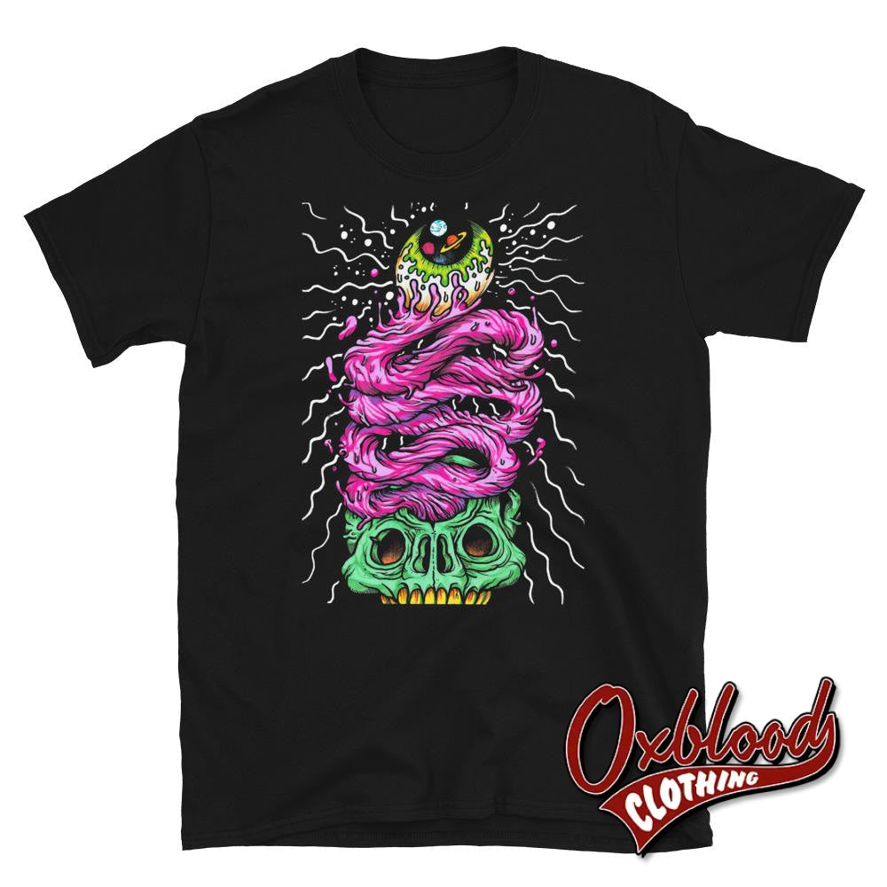 All Seeing Third Eye Yoga T-Shirt - Grunge Goth Punk Clothing Black / S Shirts
