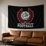 Load image into Gallery viewer, Against Modern Football Flag - Oxblood - Football Casual Culture Banner
