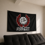 Load image into Gallery viewer, Against Modern Football Flag - Oxblood - Football Casual Culture Banner
