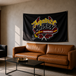 Load image into Gallery viewer, Against Modern Football Flag - Oxblood - Football Casual Culture Banner
