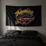 Load image into Gallery viewer, Against Modern Football Flag - Oxblood - Football Casual Culture Banner
