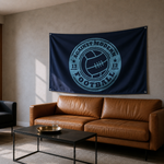 Load image into Gallery viewer, No Al Calcio Moderno - Against Modern Football Flag - Oxblood - Football Casual Culture Banner
