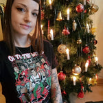 Cargar imagen en el visor de la galería, Women&#39;s Oi! to the World T-Shirt - Christmas Skinhead &amp; Punk Xmas Shirt
