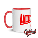 Load image into Gallery viewer, Anti-Fascista Mug With Color Inside
