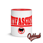 Load image into Gallery viewer, Anti-Fascista Mug With Color Inside
