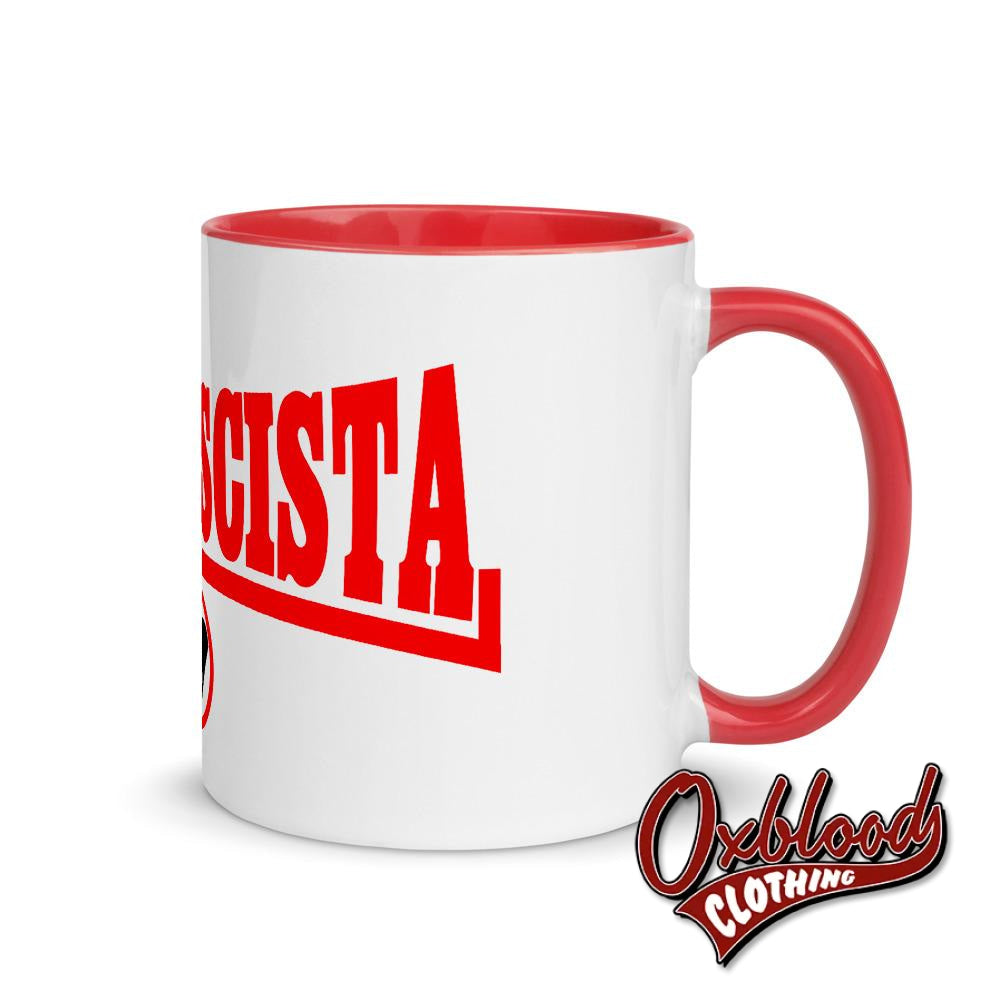 Anti-Fascista Mug With Color Inside Red