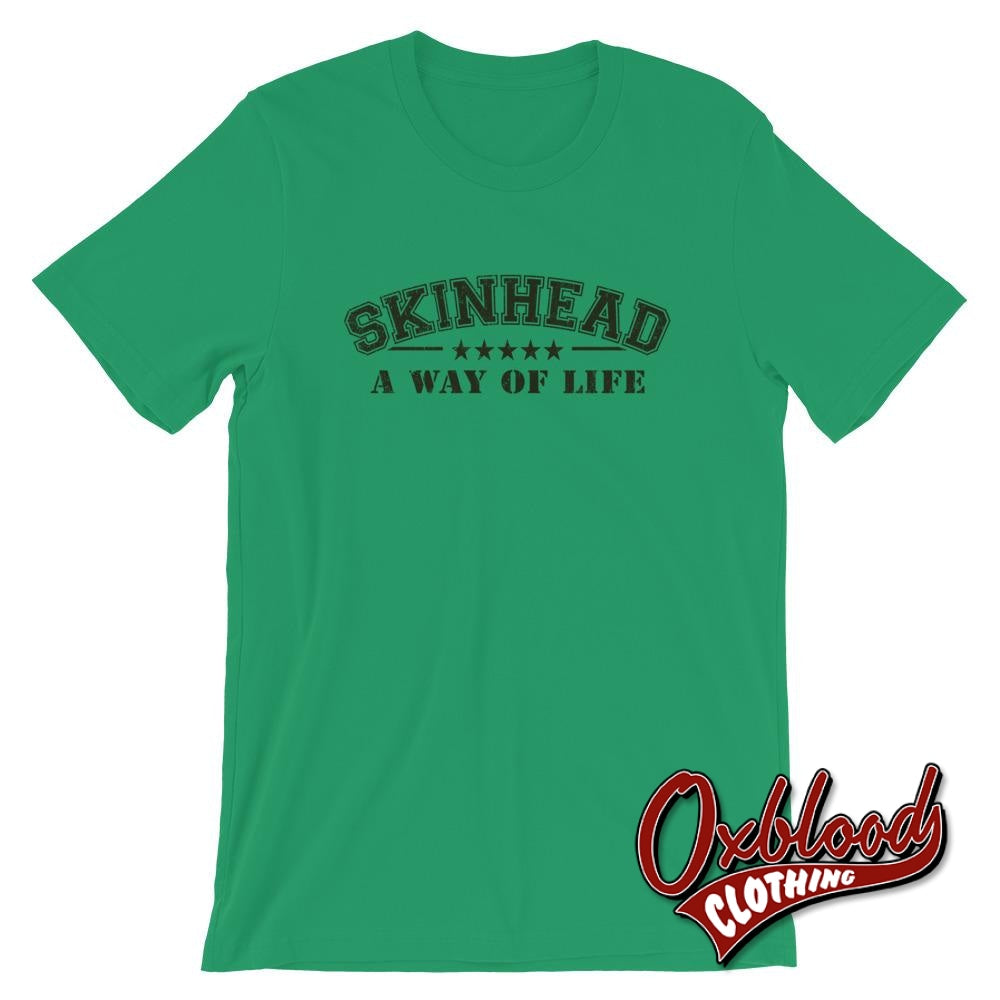 Army Green Skinhead T-Shirt Kelly / S Shirts