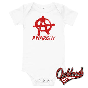 Baby Anarchy One Piece - Offensive Baby Onesies White / 3-6M