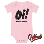Cargar imagen en el visor de la galería, Baby Oi! Onesie - Street Punk Skinhead Clothes Pink / 3-6M
