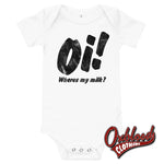 Cargar imagen en el visor de la galería, Baby Oi! Onesie - Street Punk Skinhead Clothes White / 3-6M
