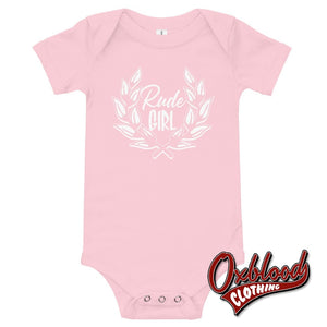 Baby Rude Girl Onesie - Girls Alternative Clothes Uk Sizes Pink / 3-6M