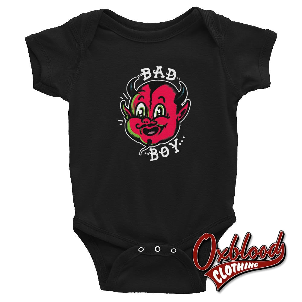 Bad Boy Infant Bodysuit - Dark Colour 6M Youths