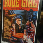 Load image into Gallery viewer, "Rude Girl" Poster - Pulp Fiction Parody | Wooden Framed Street Punk Decor
