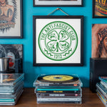 Load image into Gallery viewer, "The Anti-Fascist Club" Art Celtic Punk Design | Museum Quality Punk Art Print

