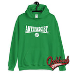 Cargar imagen en el visor de la galería, Black Anti-Facist Sweater - Three Arrows Hoodie Irish Green / S Sweatshirts
