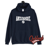 Cargar imagen en el visor de la galería, Black Anti-Facist Sweater - Three Arrows Hoodie Navy / S Sweatshirts
