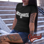 Load image into Gallery viewer, Black Antifacista T-Shirt - Antifa Flag Logo Shirts
