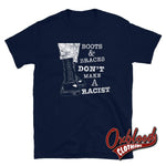Load image into Gallery viewer, Black Boots &amp; Braces Shirt - Skinhead Clothing Anti-Racist Skins Navy / S
