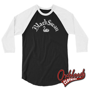 Black Swan Record Label 3/4 Sleeve Raglan Shirt Xs Baseball Jersey