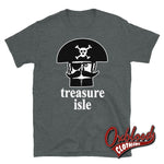 Cargar imagen en el visor de la galería, Black Treasure Isle Records T-Shirt - Reggae/ska Record Label Duke Reid Trojan Dark Heather / S
