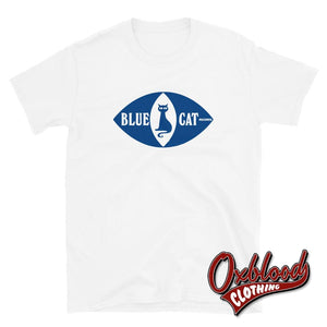 Blue Cat Records T-Shirt - Reggae/ska Record Label Trojan White / S