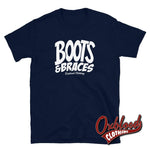 Lade das Bild in den Galerie-Viewer, Boots And Braces T-Shirt For Hardcore Punks &amp; Skins Navy / S
