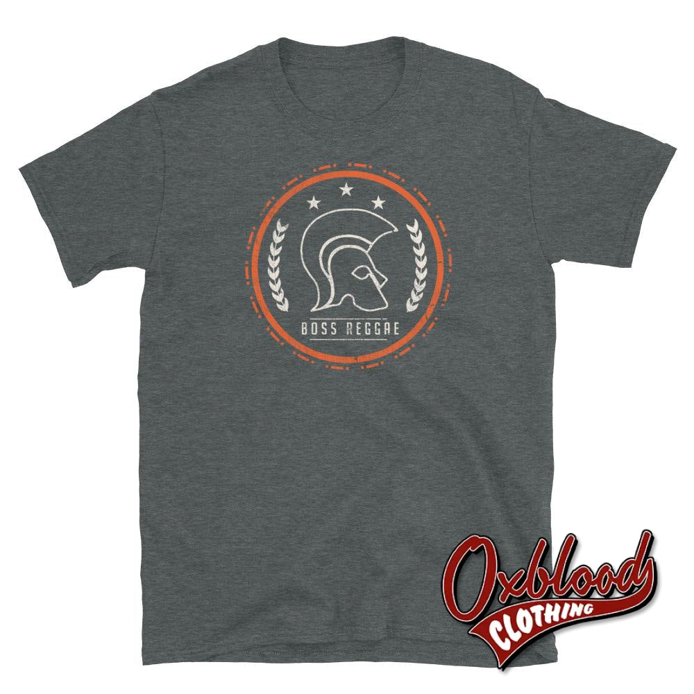 Boss Reggae T-Shirt - Ska Clothing Trojan Skinhead Tshirt Dark Heather / S