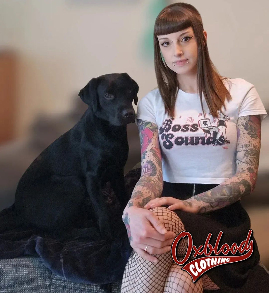 Boss Sounds Crop Top - Skinhead Reggae Cropped T-Shirt Ska Clothing