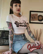 Load image into Gallery viewer, Boss Sounds Crop Top - Skinhead Reggae Cropped T-Shirt Ska Clothing
