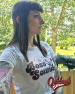 Load image into Gallery viewer, Boss Sounds Crop Top - Skinhead Reggae Cropped T-Shirt - Boss Reggae Ska Clothing Crop Top
