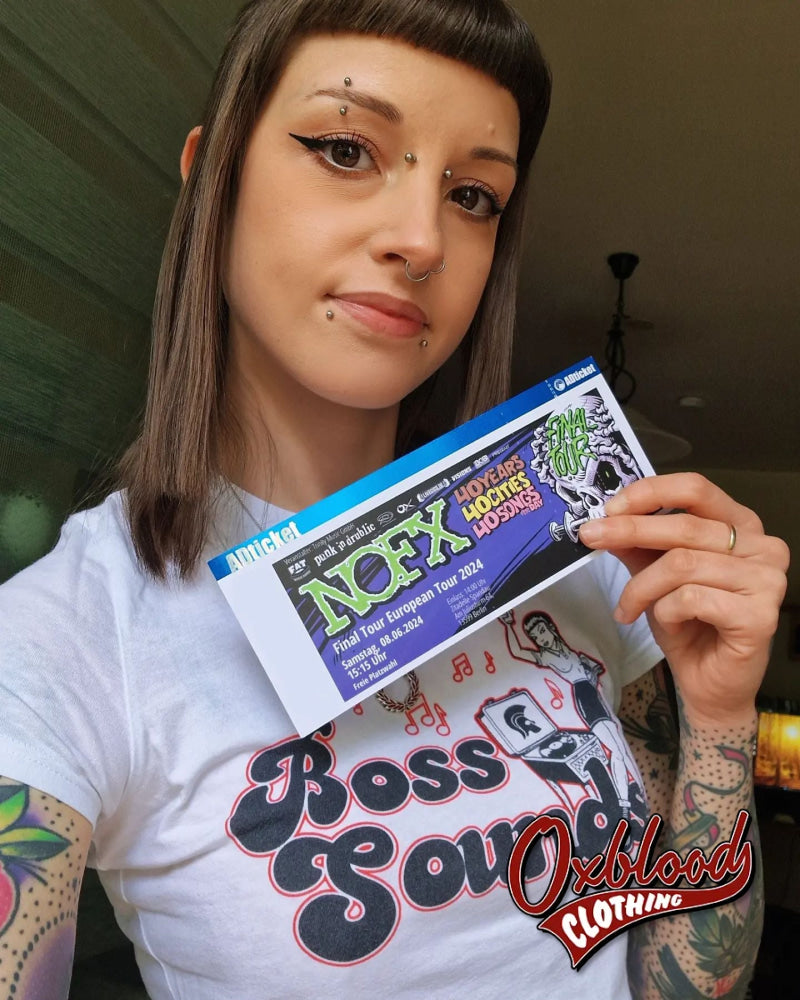 Boss Sounds Crop Top - Skinhead Reggae Cropped T-Shirt Ska Clothing