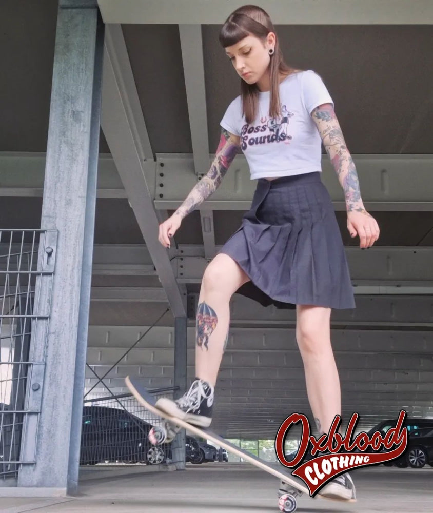 Boss Sounds Crop Top - Skinhead Reggae Cropped T-Shirt Ska Clothing