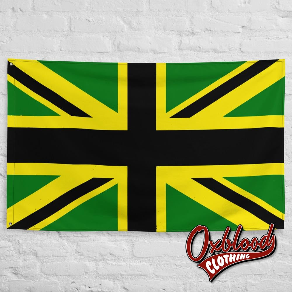 British Jamaican Union Jack Flag - Jamaica Gift Reggae