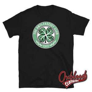 Celtic Away The Anti-Fascist Club T-Shirt - Cheap Tops Black / S