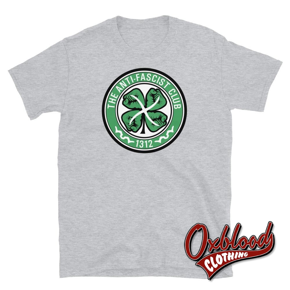 Celtic Away The Anti-Fascist Club T-Shirt - Cheap Tops Sport Grey / S