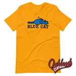 Cargar imagen en el visor de la galería, Colour Blue Cat Records T-Shirt - Reggae/ska Record Label Trojan Gold / S T-Shirts
