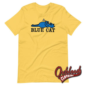 Colour Blue Cat Records T-Shirt - Reggae/ska Record Label Trojan Yellow / S T-Shirts