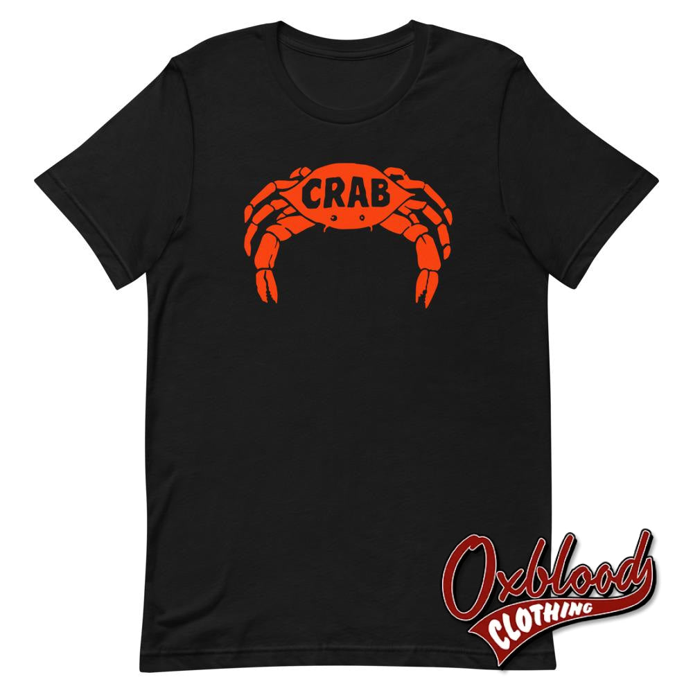 Crab Records T-Shirt - Retro Reggae Clothing Uk Style Black / Xs