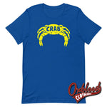 Cargar imagen en el visor de la galería, Crab Records T-Shirt - Retro Ska Clothing Uk Style Yellow Print True Royal / S
