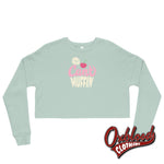 Load image into Gallery viewer, Crop Hey Cuntmuffin Sweatshirt Dusty Blue / S
