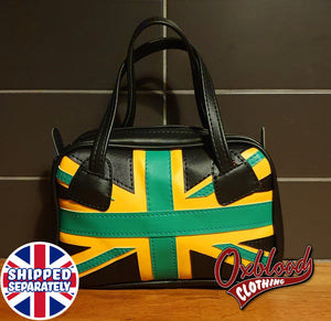 Custom Hand-Made Unique Handbag - Vinyl Hand-Stitched Bag