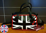 Load image into Gallery viewer, Custom Hand-Made Unique Handbag - Vinyl Hand-Stitched Bag
