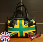 Load image into Gallery viewer, Custom Hand-Made Unique Handbag - Vinyl Hand-Stitched Bag
