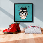 Load image into Gallery viewer, "The 3rd Wave Ska" Art Print - Two-Tone Ska Poster | Dub Reggae Wall Art | Bold Skaterpunk Graphic
