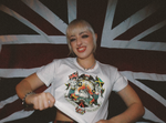 Cargar imagen en el visor de la galería, Women’s HMT Windrush Crop Top - British Jamaican Flags - Windrush Generation Tee - Trojan Skinhead Reggae Clothing
