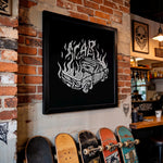 Load image into Gallery viewer, "ACAB Burning Police Car" Political Punk Poster - Defund The Police Art Print - 1312 Poster
