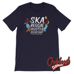 Cargar imagen en el visor de la galería, Distressed Ska Reggae Roots &amp; Rocksteady T-Shirt Navy / Xs Shirts
